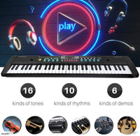 Thumbnail for Electronic Keyboard Piano Piano 61-Keys MQ 6112