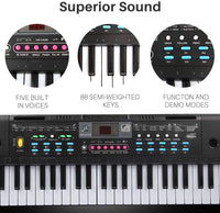 Thumbnail for Electronic Keyboard Piano Piano 61-Keys MQ 6112