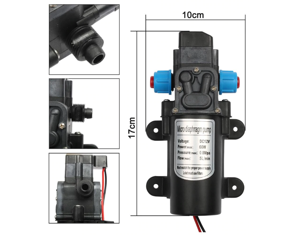 Water pump 12V Diaphragm Pump High Pressure