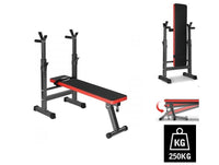 Thumbnail for Adjustable Weight Bench Fitness Bench Home Gym Squat Rack