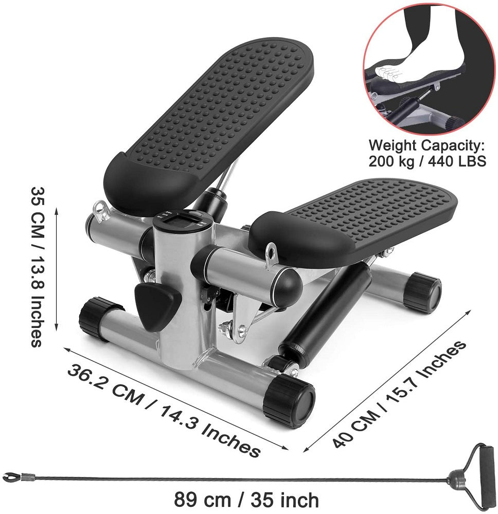 Mini Stepper with Resistance Rope Aerobic Trainer