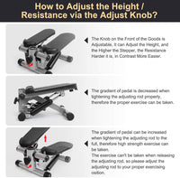 Thumbnail for Mini Stepper with Resistance Rope Aerobic Trainer