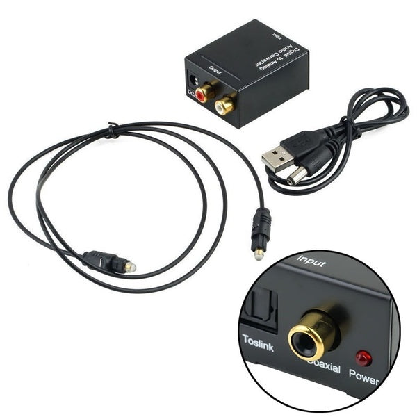 Digital Optical Toslink to RCA Audio Converter