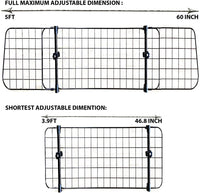 Thumbnail for Car Pet Barrier Fence Dog Barrier for Car Adjustable Universal Car Fence