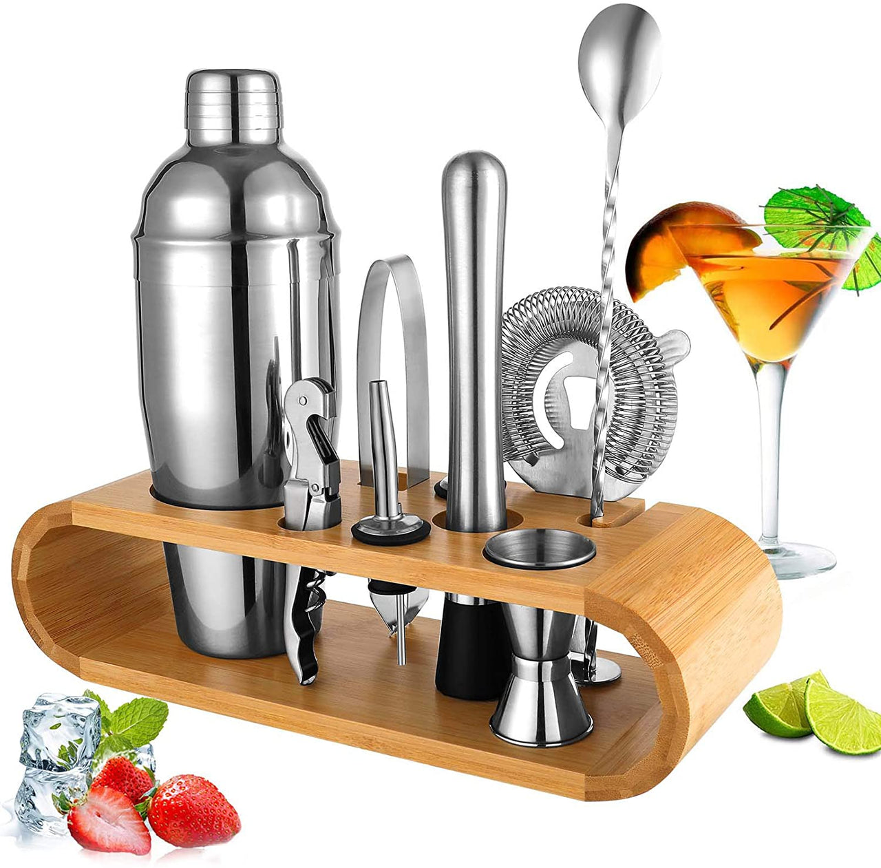 Cocktail Shaker Set Bartender Kit for Mixed Drink