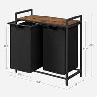 Thumbnail for VASAGLE Laundry Basket Rack with Shelf - Homyspire