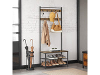 Thumbnail for Wooden Coat Rack with Shelves & Hooks by VASAGLE - Homyspire