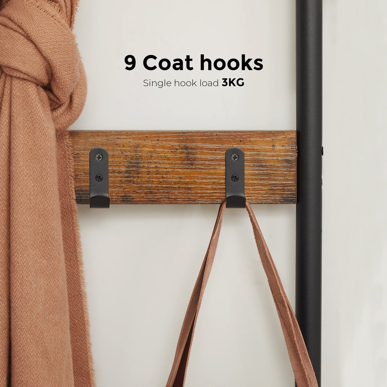 VASAGLE Clothes Garment Rack Hanger Organizer Coat Rack - Homyspire