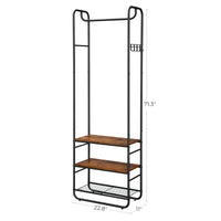 Thumbnail for VASAGLE Clothes Garment Rack Hanger Organizer Coat Rack - Homyspire