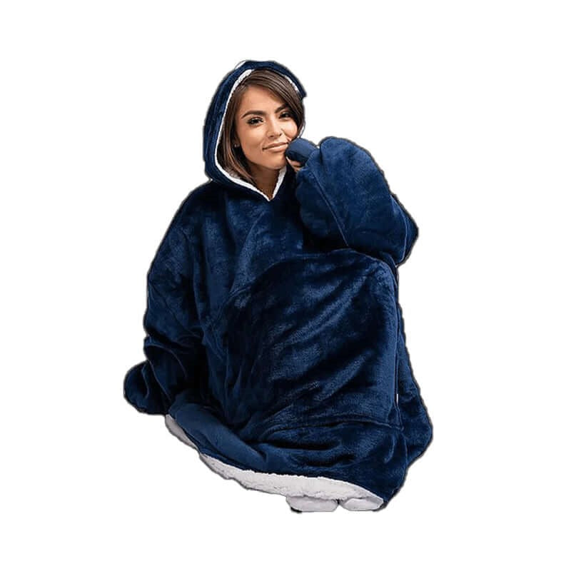 Blanket Hoodie Sweatshirt Soft & Warm Fleece Blanket Hoodie - Homyspire