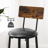 Thumbnail for VASAGLE Bar Stools 2-Pack - Homyspire