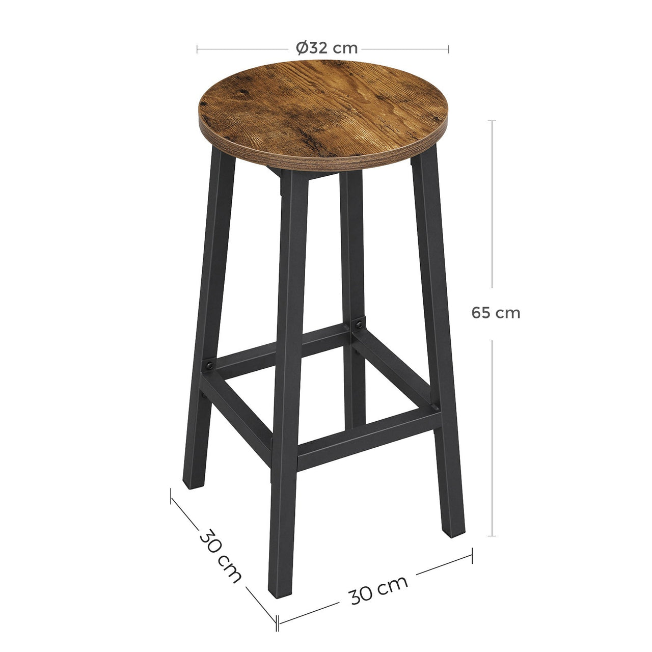 VASAGLE BAR STOOLS 2 PCS - Homyspire