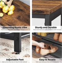 Thumbnail for VASAGLE Shoe Rack Bench Shoe Storage Bench Shoe Rack - Homyspire