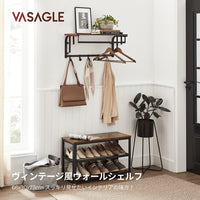 Thumbnail for Vasagle Coat Rack Wall-Mounted, Coat Hook with 5 Hook, Hanging Rail