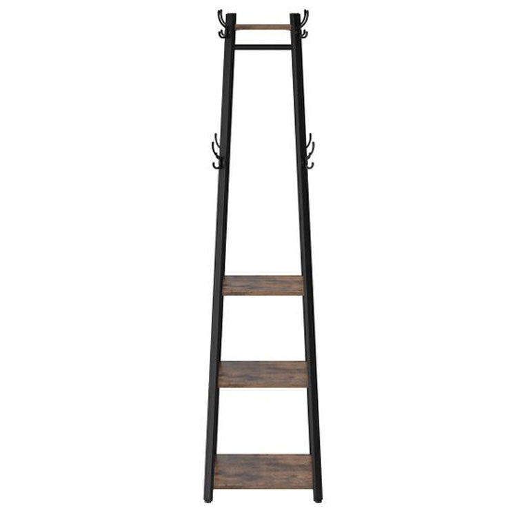 Industrial Coat Rack/Stand with Hooks | VASAGLE 3-Shelf - Homyspire