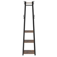 Thumbnail for Industrial Coat Rack/Stand with Hooks | VASAGLE 3-Shelf - Homyspire