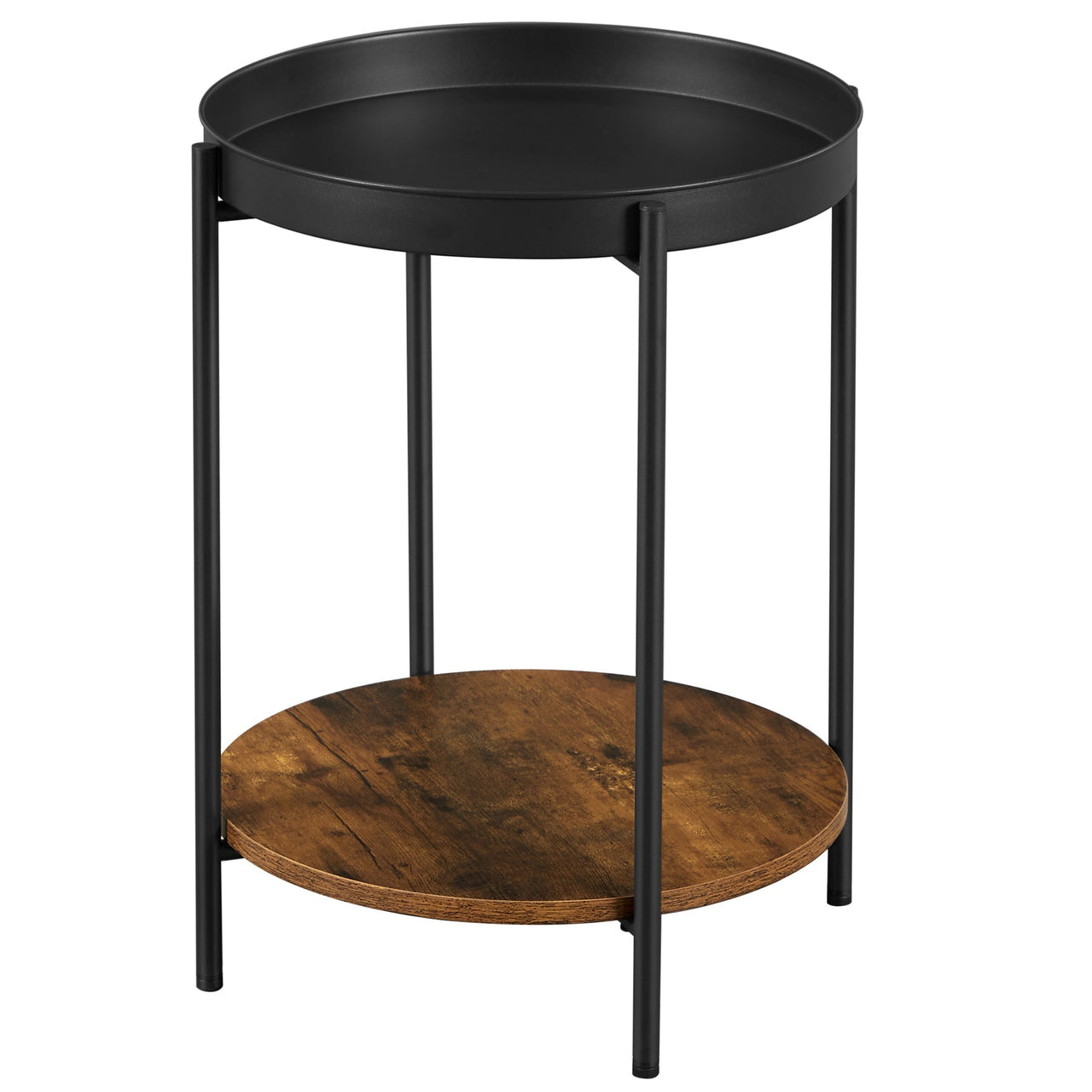 Vasagle Stylish Bedside Table round Side Table End Table - Homyspire