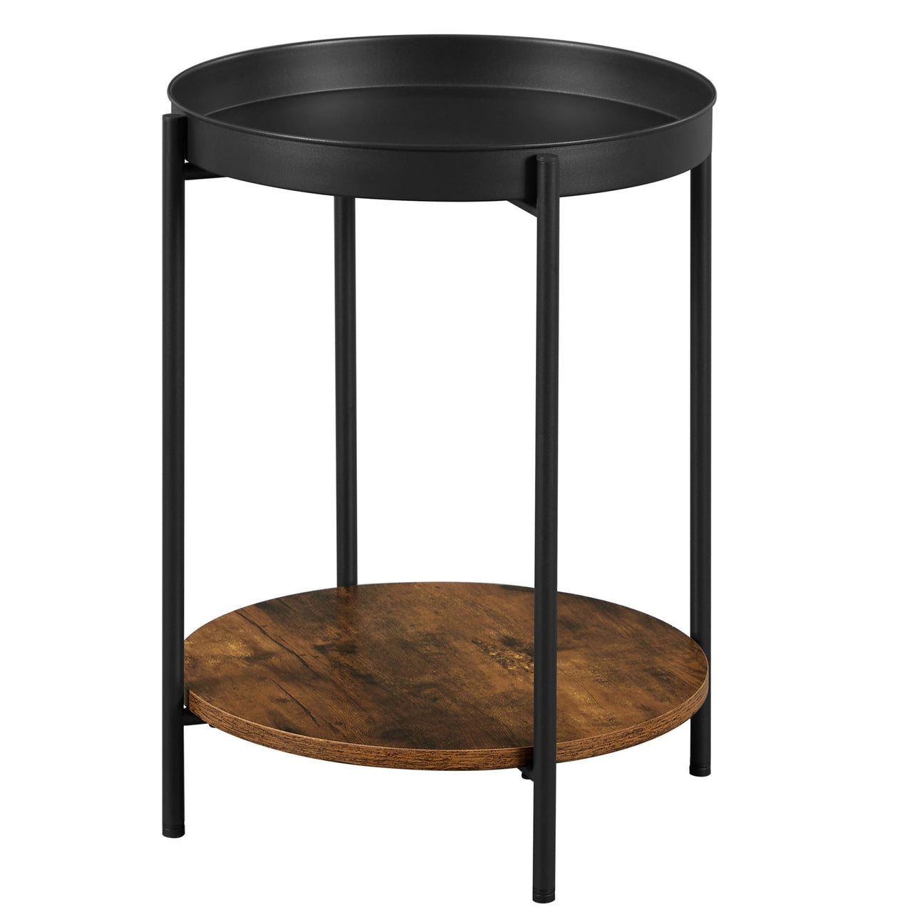 Vasagle Stylish Bedside Table round Side Table End Table - Homyspire