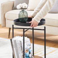 Thumbnail for Vasagle Stylish Bedside Table round Side Table End Table - Homyspire