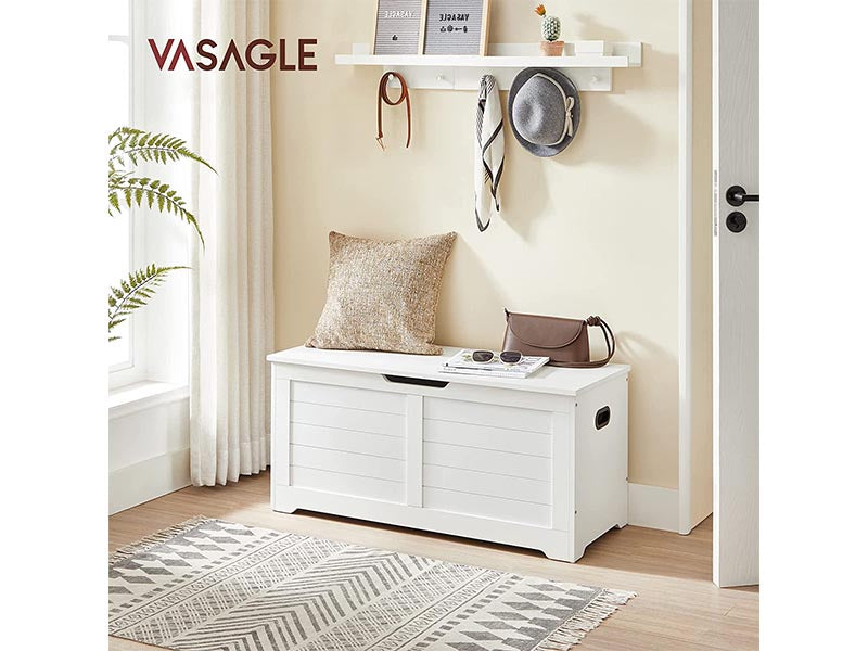 VASAGLE Storage Chest, Storage Trunk with 2 Safety Hinges - Homyspire