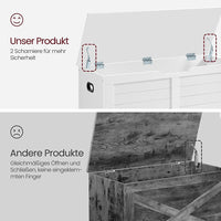 Thumbnail for VASAGLE Storage Chest, Storage Trunk with 2 Safety Hinges - Homyspire