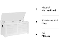 Thumbnail for VASAGLE Storage Chest, Storage Trunk with 2 Safety Hinges - Homyspire