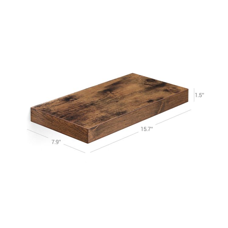 Vasagle 40cm Floating Shelf - 38mm Thick - Homyspire