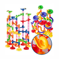 Thumbnail for DIY Marbles Run Roll 105Pcs Kids Marbles Race Track, Construction Building Blocks Toys Marble Run for Kids,Marbles Toy