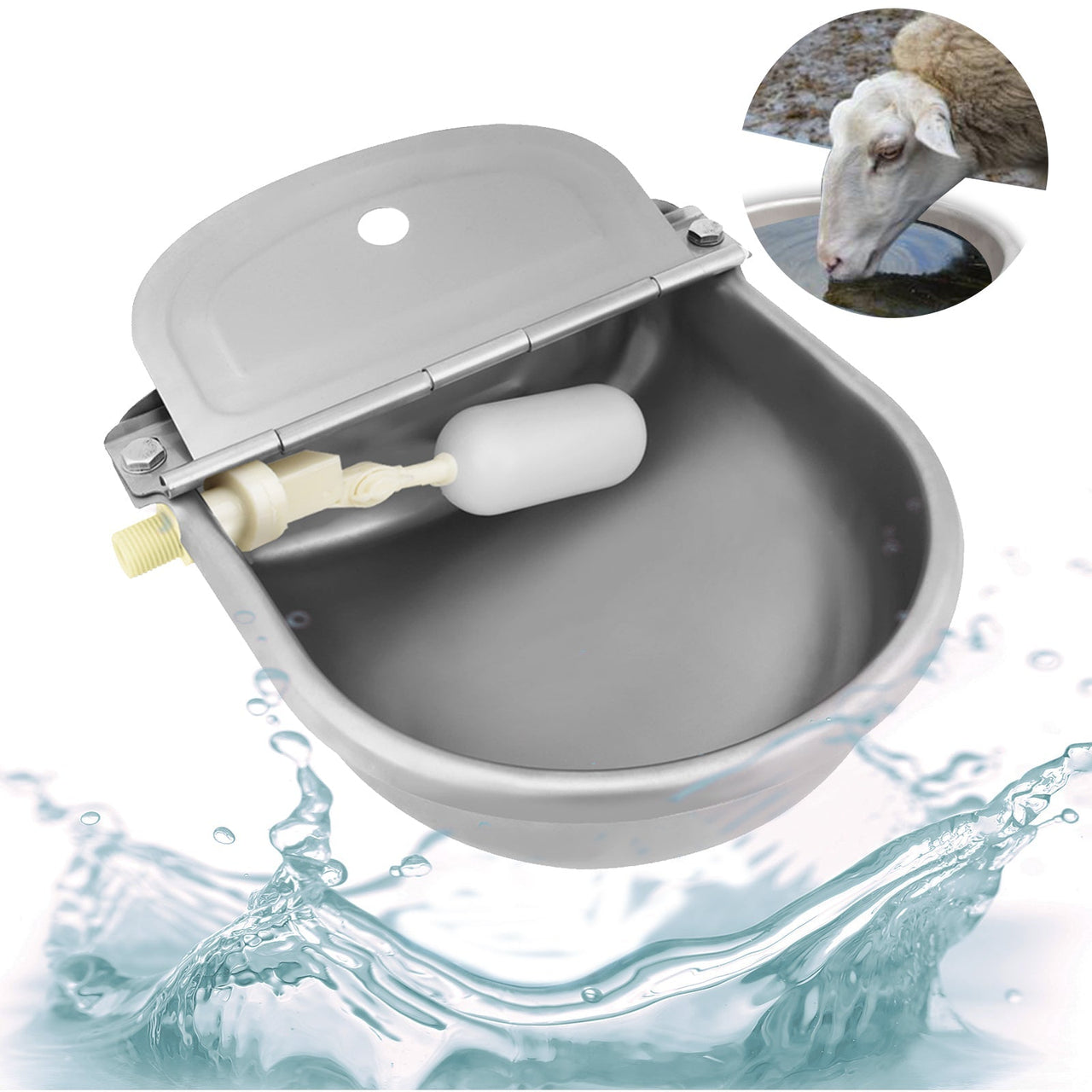 Water Trough Bowl Automatic Drinking Bowl For Dog Horse Chicken Auto Fill