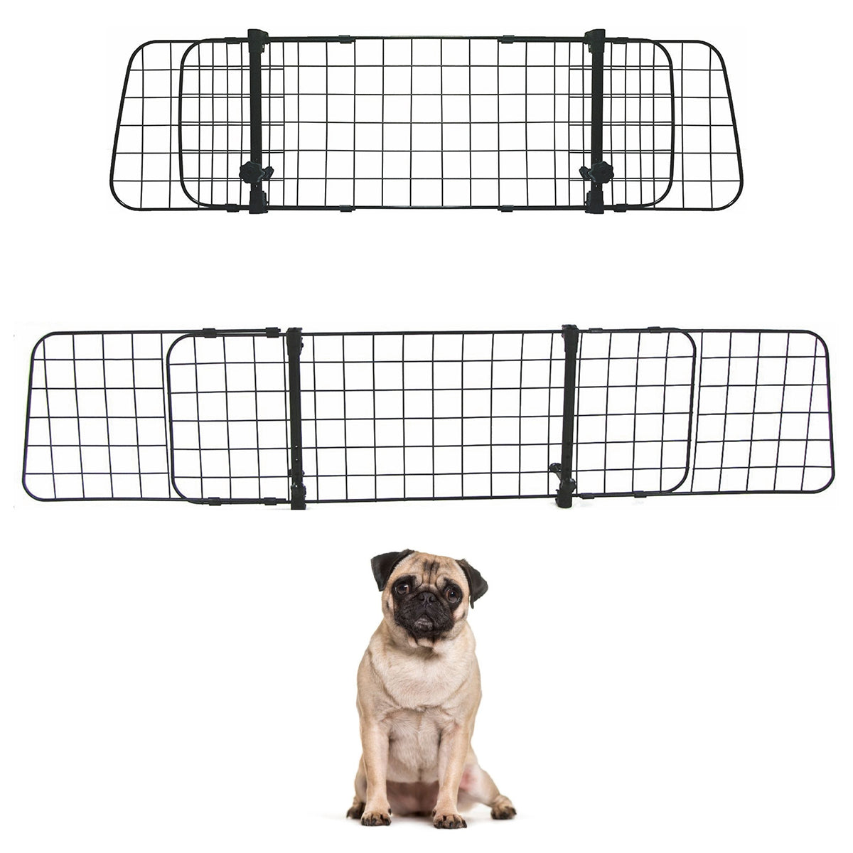 Car Pet Barrier Fence Dog Barrier for Car Adjustable Universal Car Fence