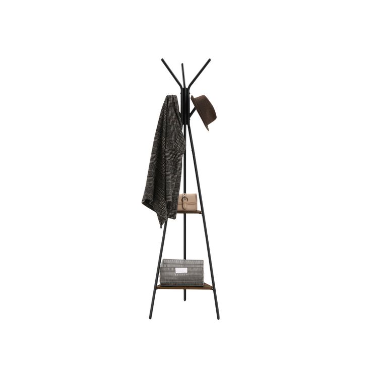 VASAGLE Coat Rack Stand 2 Shelves - Homyspire