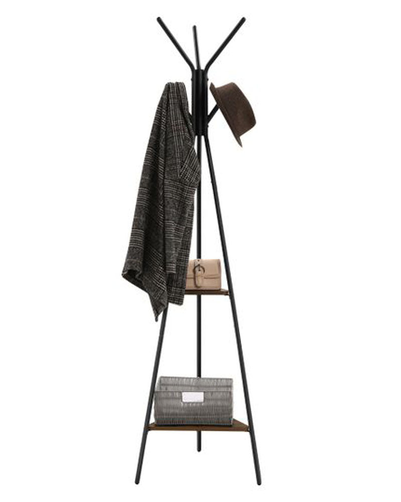 VASAGLE Coat Rack Stand 2 Shelves - Homyspire