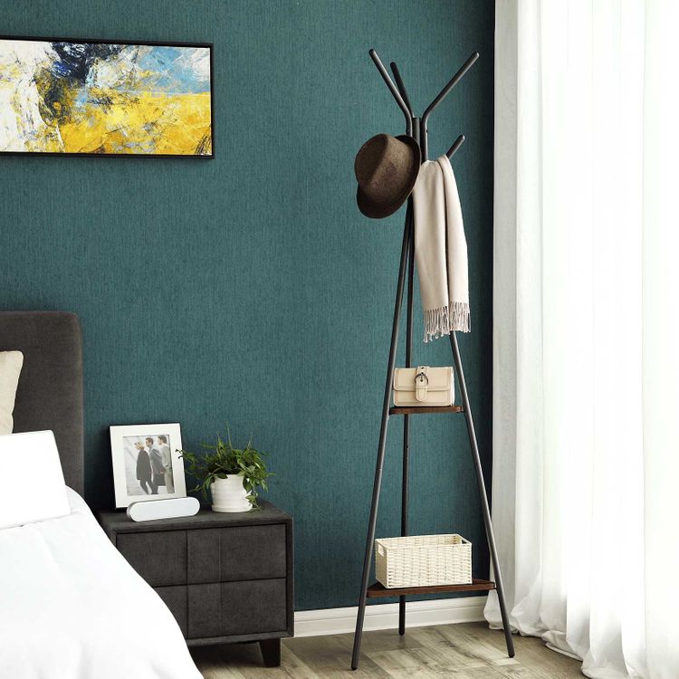 VASAGLE Coat Rack Stand 2 Shelves - Homyspire