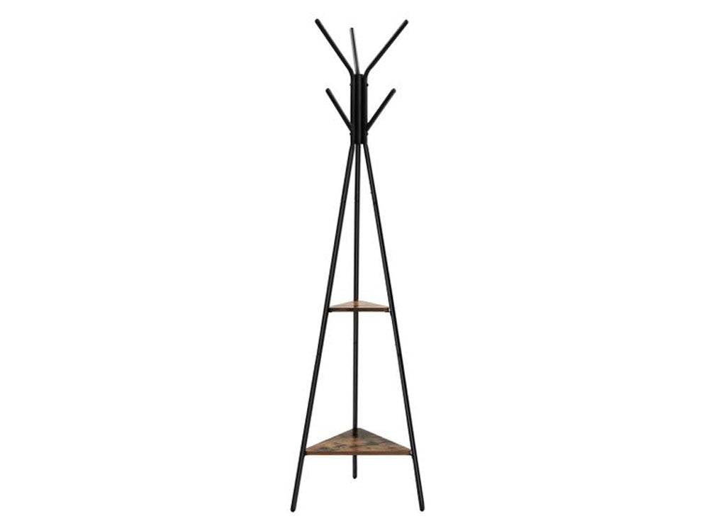 VASAGLE Coat Rack Stand 2 Shelves - Homyspire