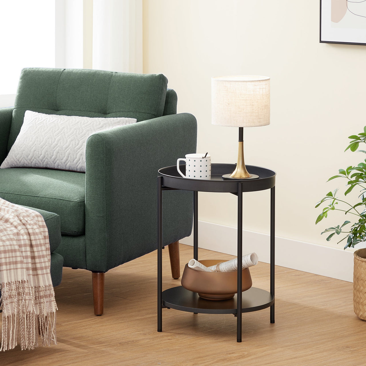 VASAGLE Stylish Bedside Table End Table Side Table - Homyspire