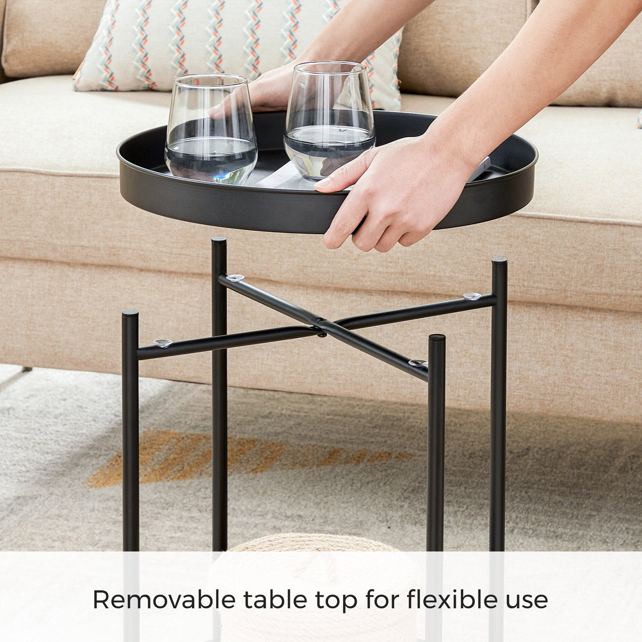 VASAGLE Stylish Bedside Table End Table Side Table - Homyspire