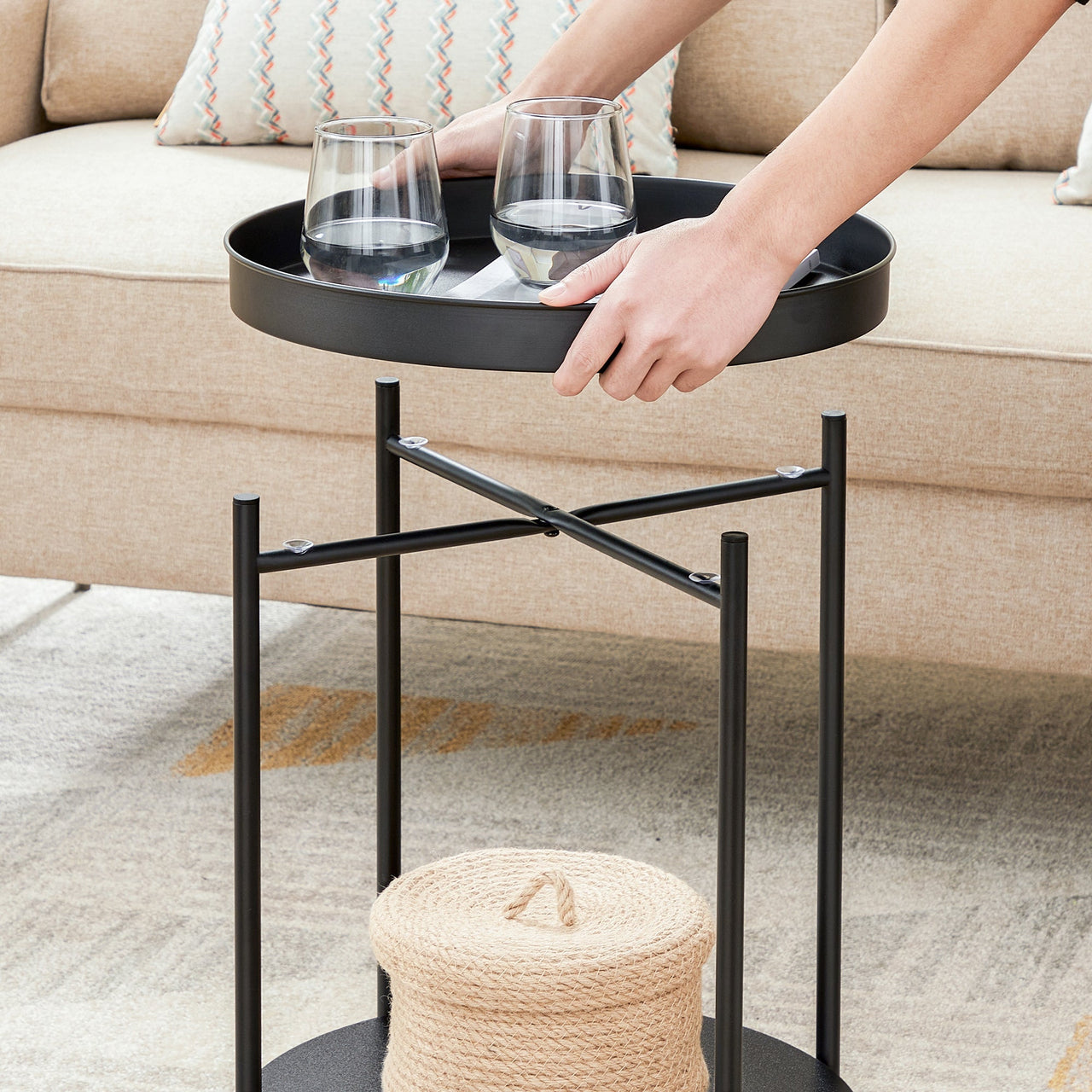 VASAGLE Stylish Bedside Table End Table Side Table - Homyspire