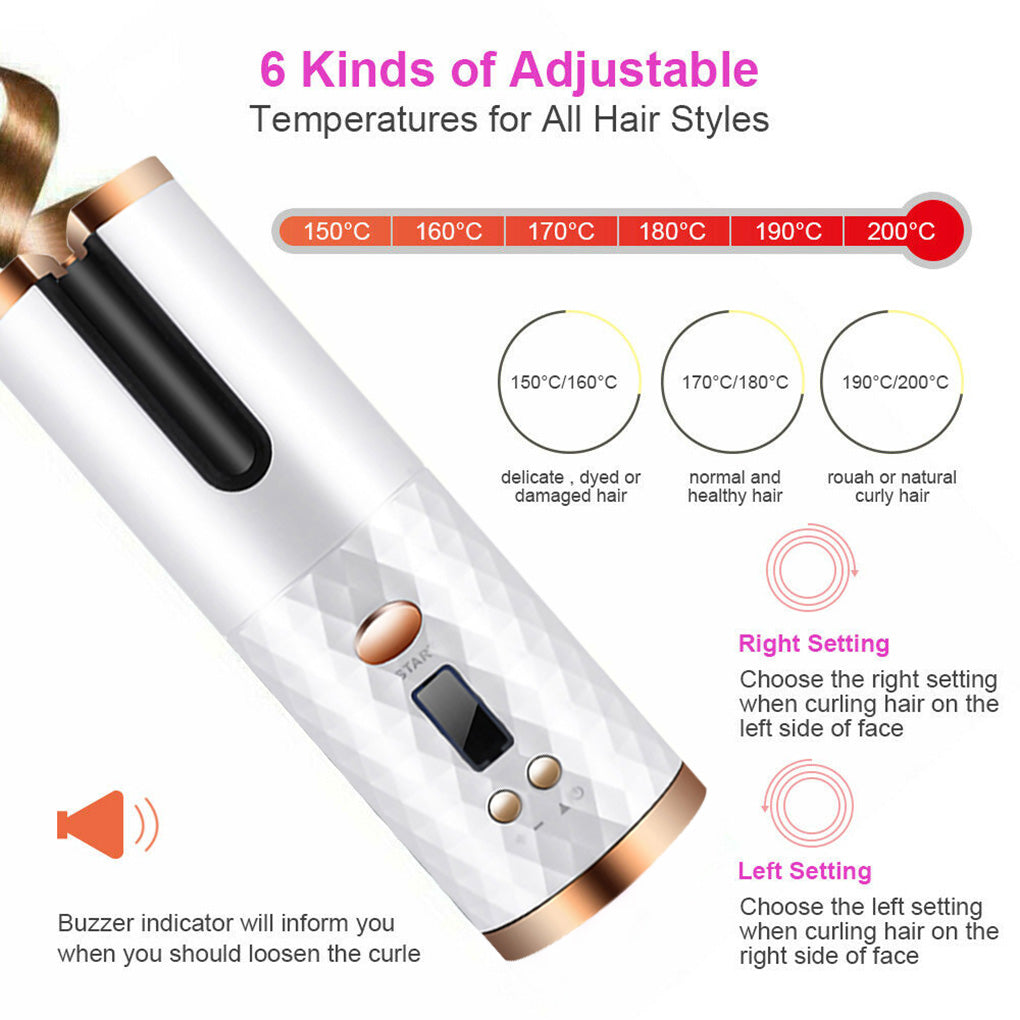 Hair Curler Cordless Automatic