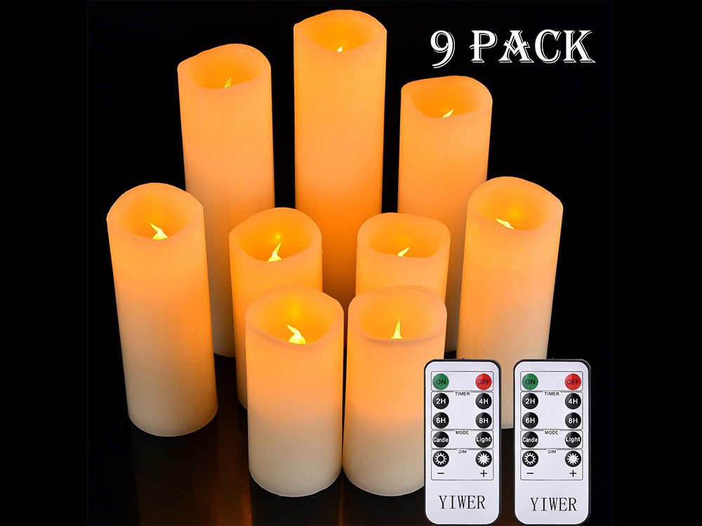 Flameless Candles Battery Operated with remote