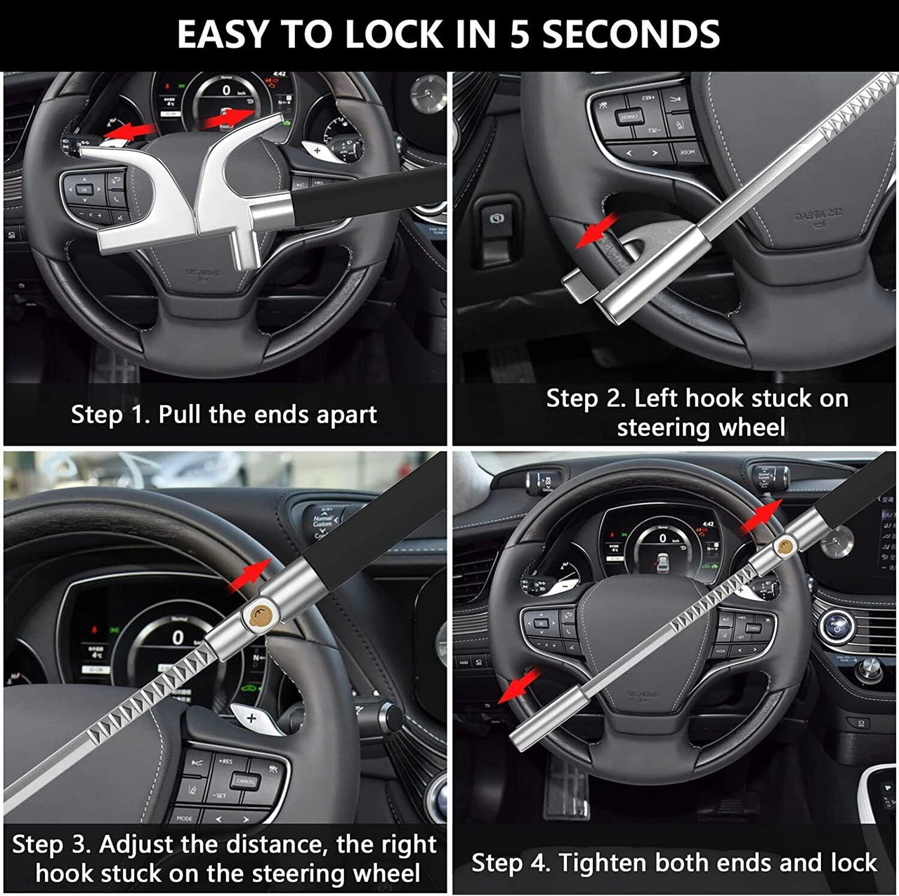 Car Steering Wheel Lock